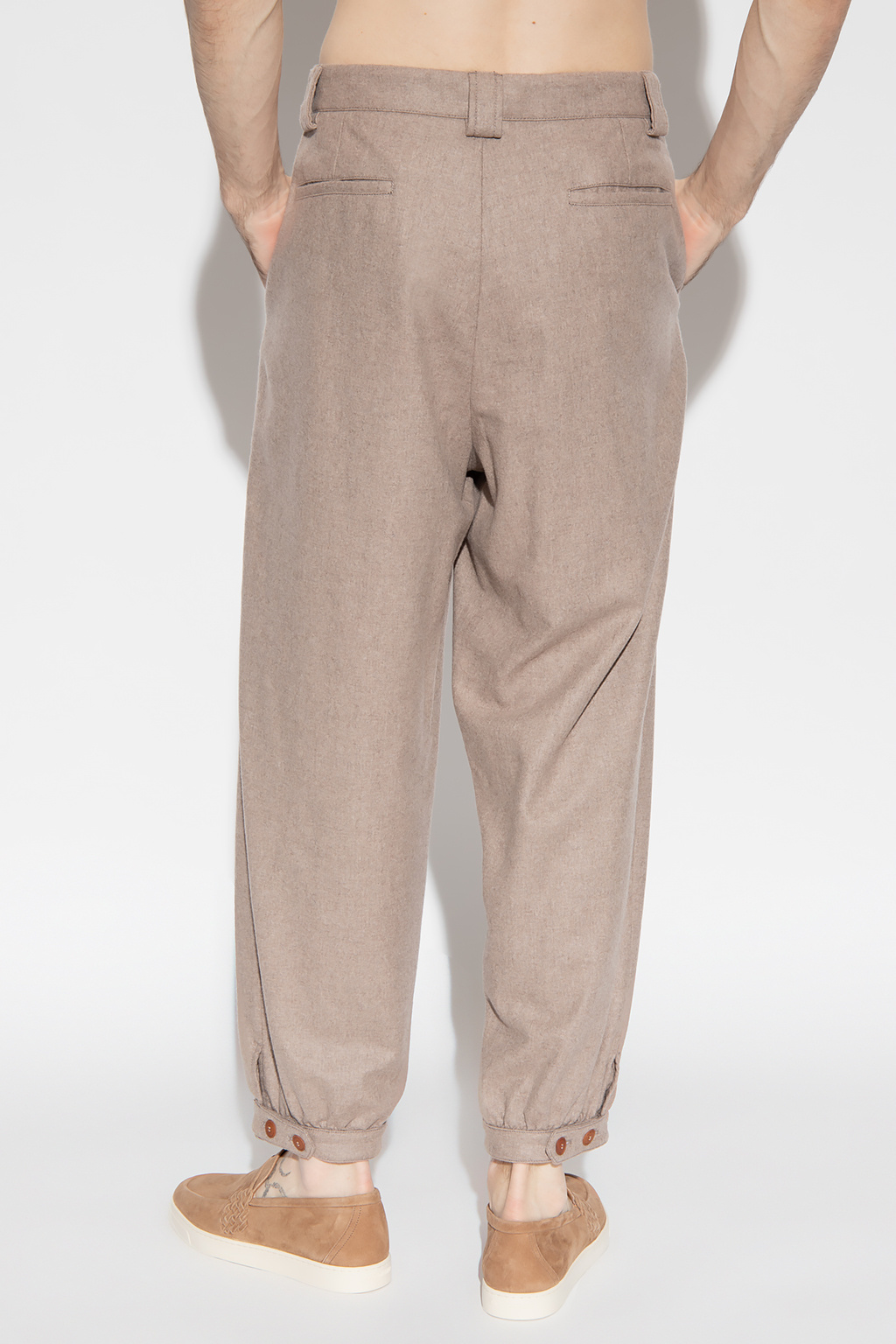 InteragencyboardShops Canada - Beige Cashmere trousers Giorgio